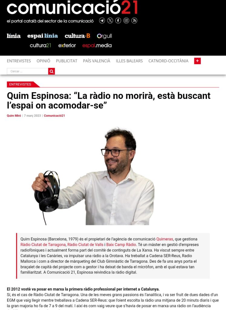 Comunicació 21 quim Espinosa entrevista